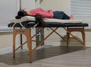 Best massage bed with topper. Ready for massage 